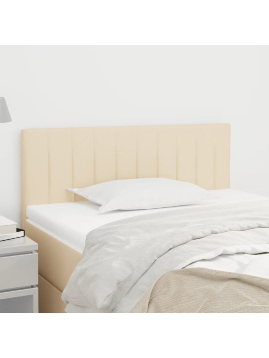 Čelo postele krémové 90x5x78/88 cm textil
