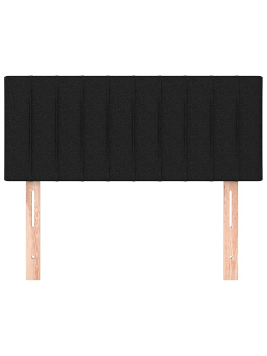 Čelo postele černé 100x5x78/88 cm textil