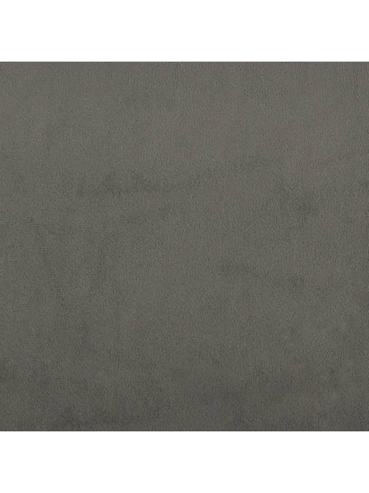 Čelo postele tmavě šedé 100x5x78/88 cm samet