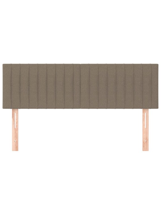 Čela postele 2 ks taupe 72 x 5 x 78/88 cm textil