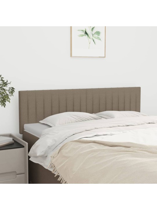Čela postele 2 ks taupe 72 x 5 x 78/88 cm textil