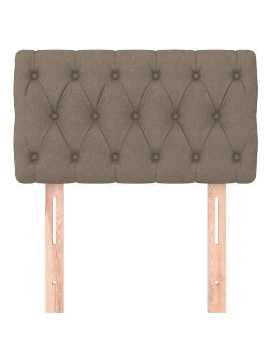 Čelo postele taupe 80 x 7 x 78/88 cm textil