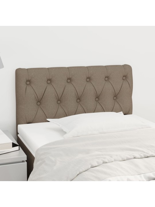 Čelo postele taupe 80 x 7 x 78/88 cm textil