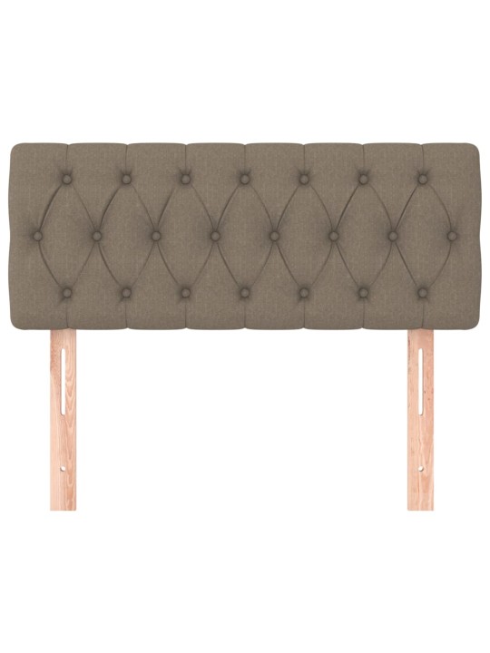 Čelo postele taupe 90 x 7 x 78/88 cm textil
