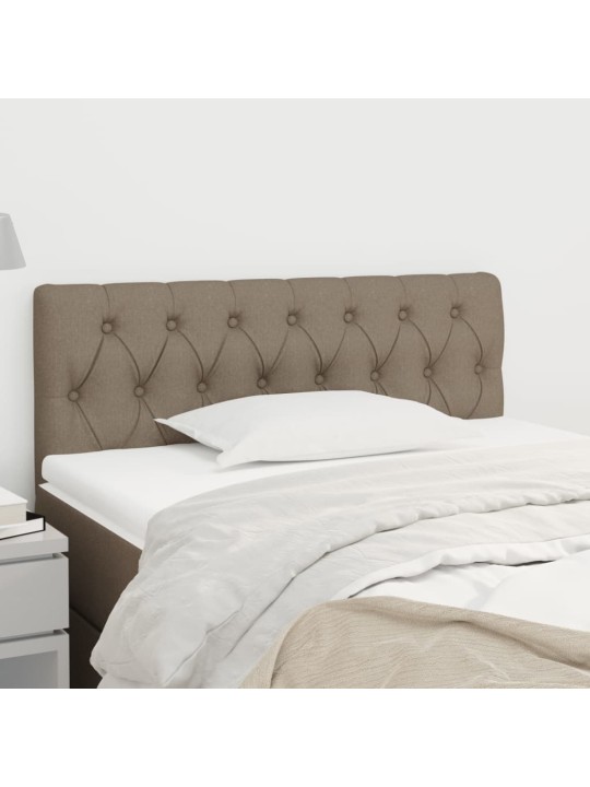 Čelo postele taupe 90 x 7 x 78/88 cm textil
