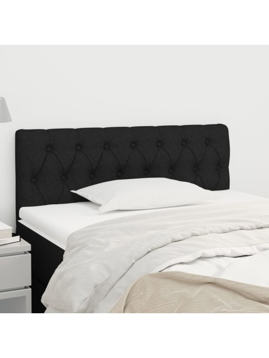 Čelo postele černé 100x7x78/88 cm textil