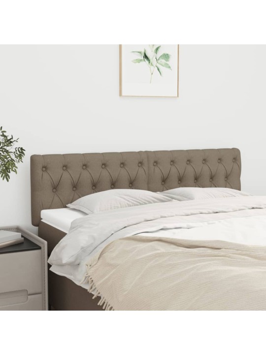 Čela postele 2 ks taupe 72x7x78/88 cm textil