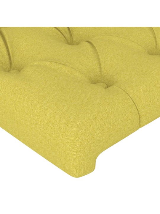 Čela postele 2 ks zelená 72x7x78/88 cm textil