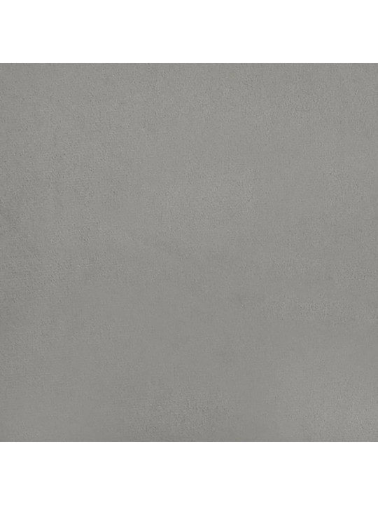 Čela postele 2 ks světle šedá 80x7x78/88 cm samet