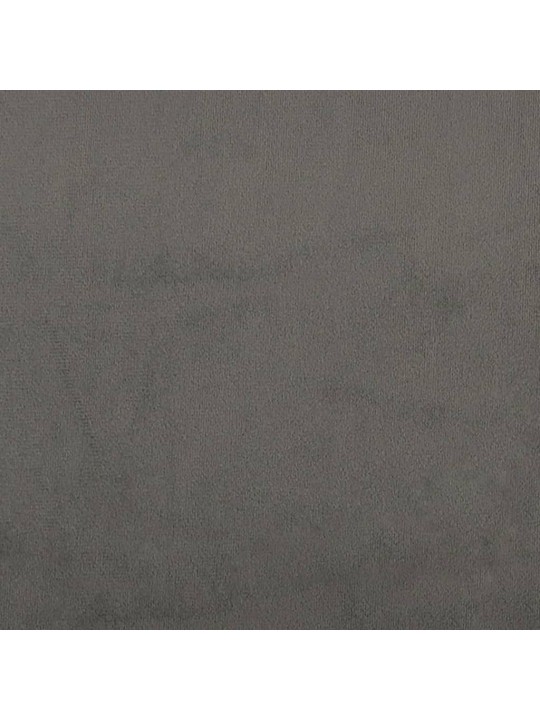 Čelo postele 2 ks tmavě šed 80x7x78/88 cm samet
