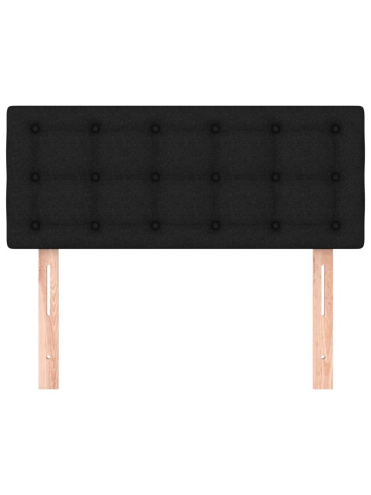 Čelo postele černé 80 x 5 x 78/88 cm textil