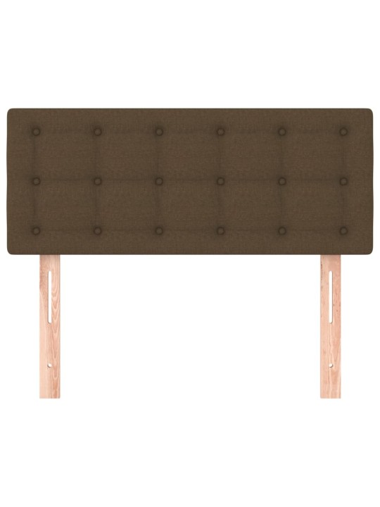 Čelo postele tmavě hnědé 80 x 5 x 78/88 cm textil