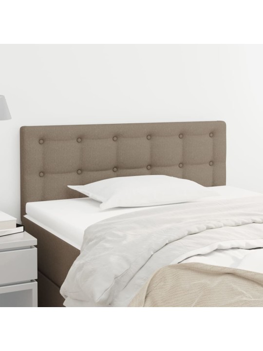 Čelo postele taupe 80 x 5 x 78/88 cm textil