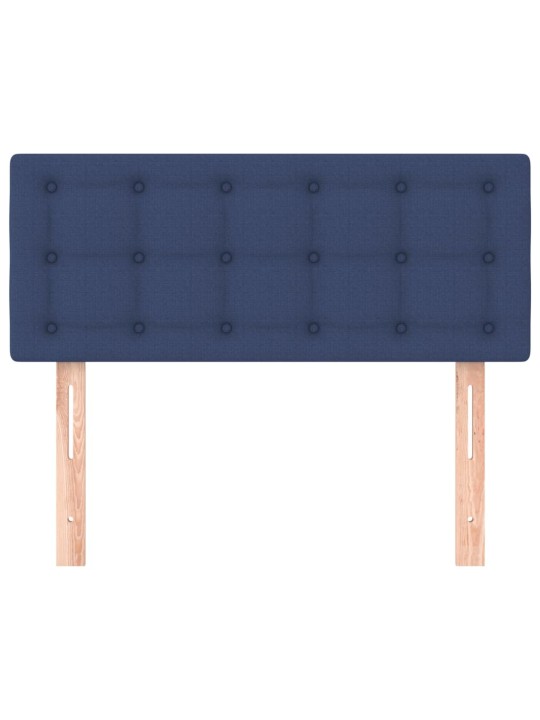 Čelo postele modré 80 x 5 x 78/88 cm textil