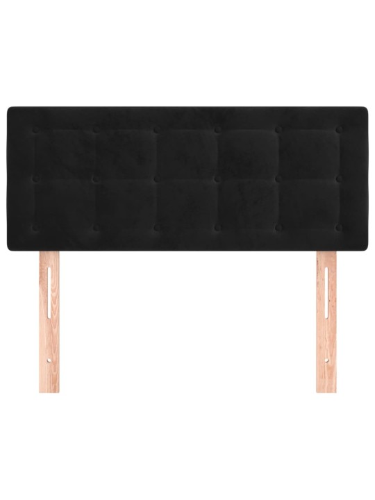 Čelo postele černé 80 x 5 x 78/88 cm samet