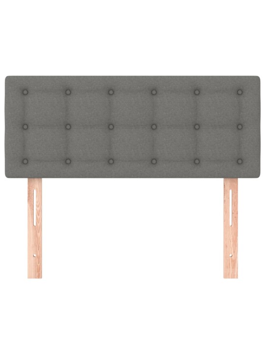 Čelo postele tmavě šedé 90x5x78/88 cm textil