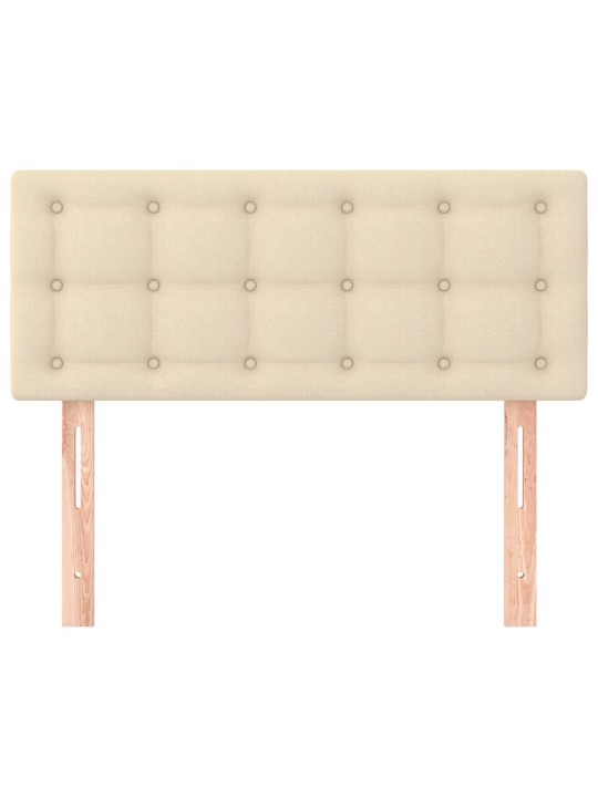Čelo postele krémové 90x5x78/88 cm textil