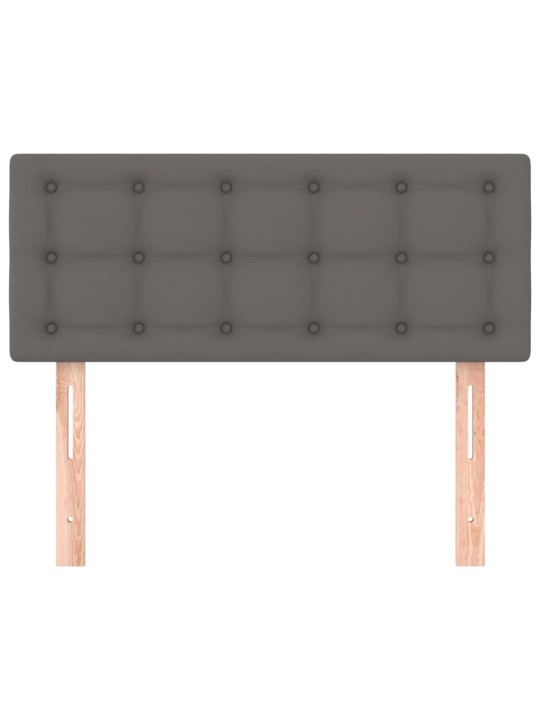 Čelo postele šedé 90x5x78/88 cm umělá kůže
