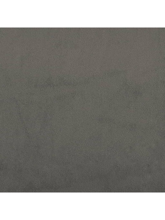 Čelo postele tmavě šedé 90x5x78/88 cm samet