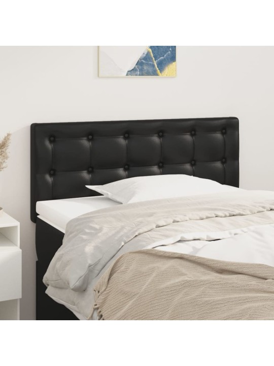 Čelo postele černé 100x5x78/88 cm umělá kůže