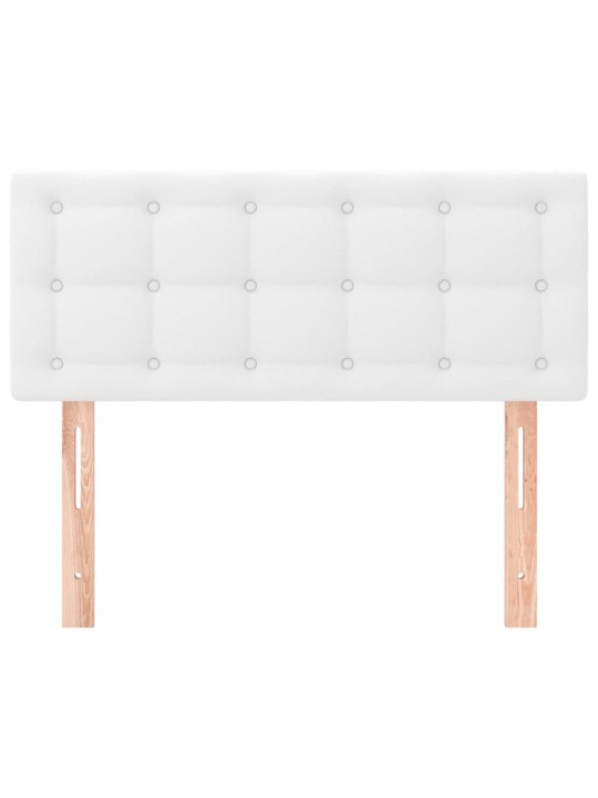 Čelo postele bílé 100x5x78/88 cm umělá kůže