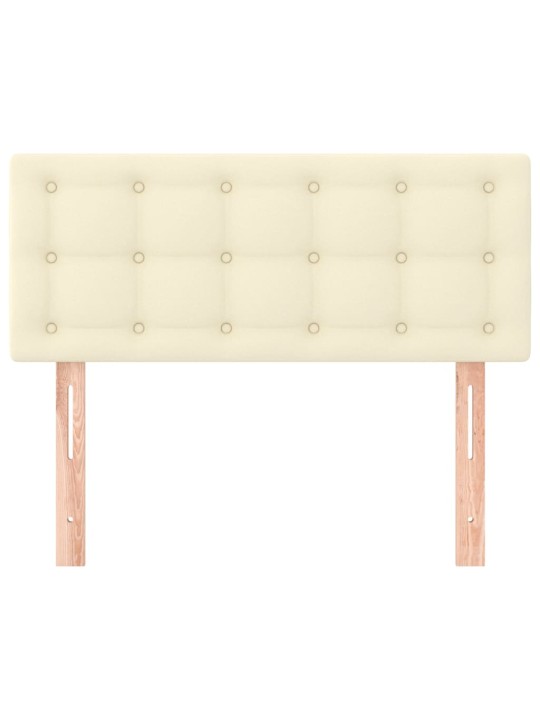 Čelo postele krémové 100x5x78/88 cm umělá kůže