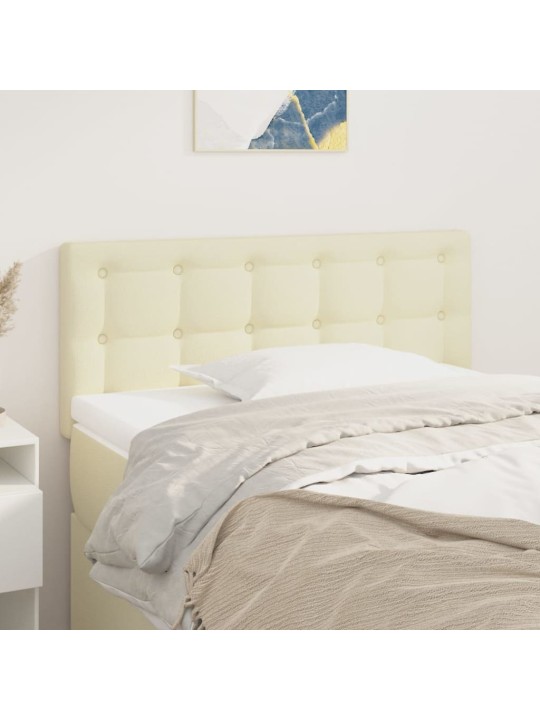Čelo postele krémové 100x5x78/88 cm umělá kůže