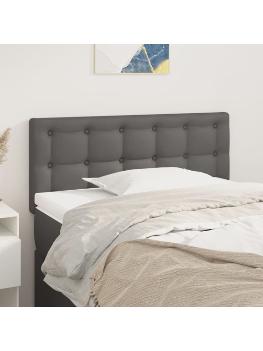 Čelo postele šedé 100x5x78/88 cm umělá kůže