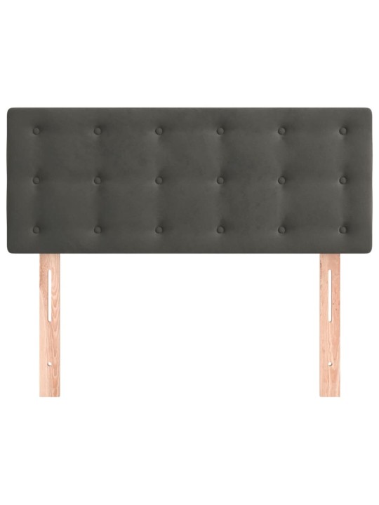 Čelo postele tmavě šedé 100x5x78/88 cm samet