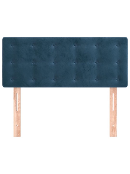Čelo postele tmavě modré 100x5x78/88 cm samet