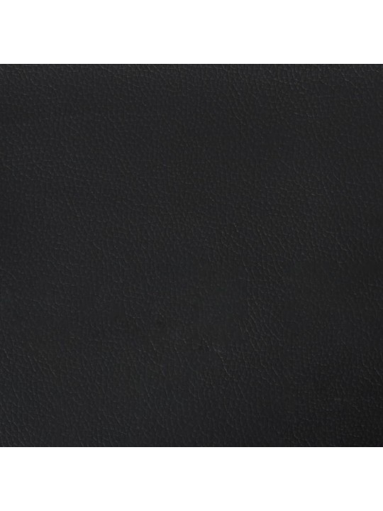 Čelo postele 2 ks černé 90x5x78/88 cm umělá kůže