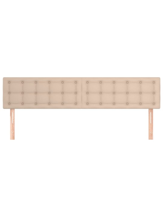 Čela postele 2 ks cappuccino 90x5x78/88 cm umělá kůže