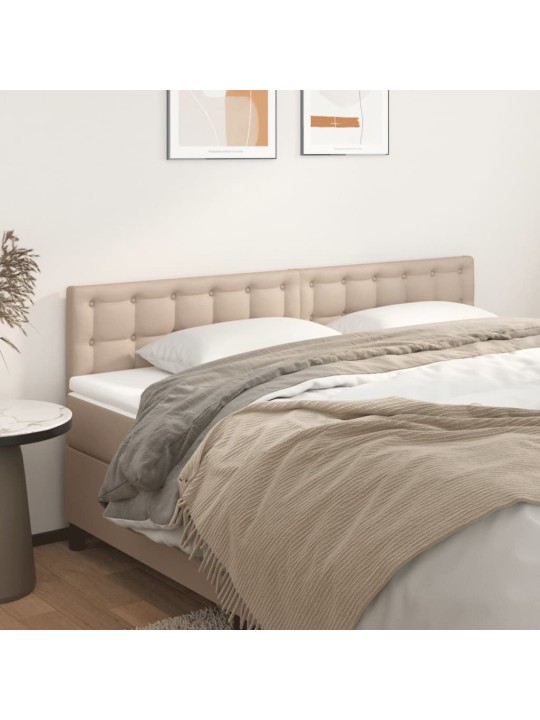 Čela postele 2 ks cappuccino 90x5x78/88 cm umělá kůže