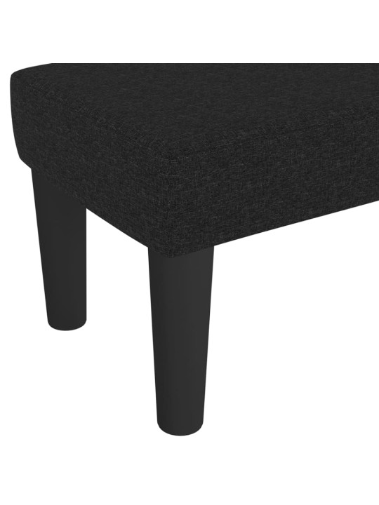 Lavice černá 70 x 30 x 30 cm textil