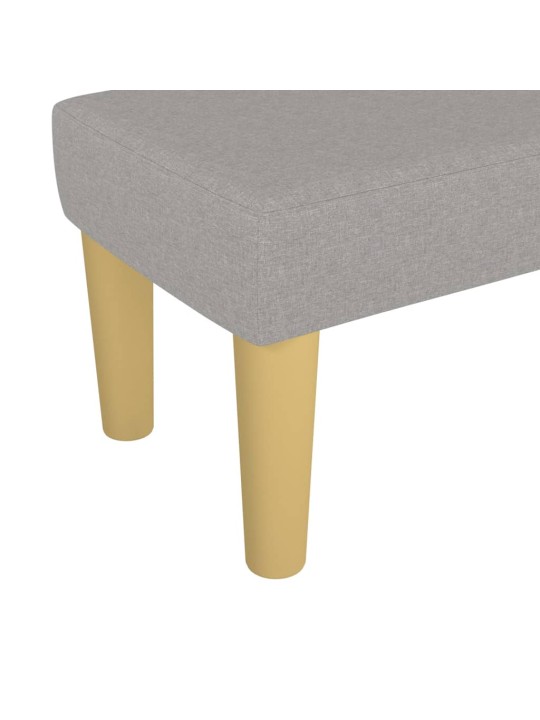 Lavice světle šedá 70 x 30 x 30 cm textil