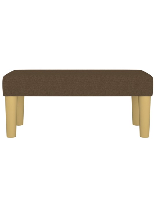 Lavice tmavě hnědá 70 x 30 x 30 cm textil