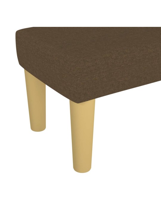 Lavice tmavě hnědá 70 x 30 x 30 cm textil