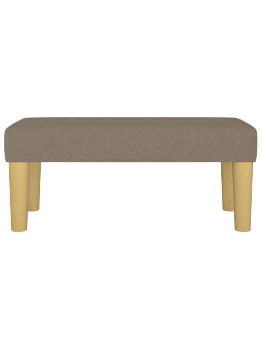 Lavice taupe 70 x 30 x 30 cm textil