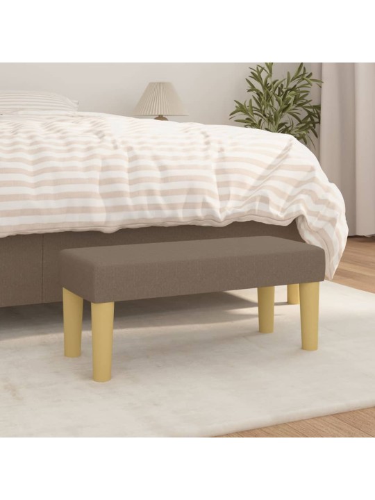 Lavice taupe 70 x 30 x 30 cm textil