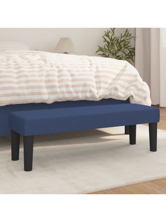 Lavice modrá 100x30x30 cm textil