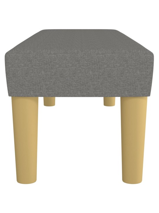 Lavice tmavě šedá 100x30x30 cm textil