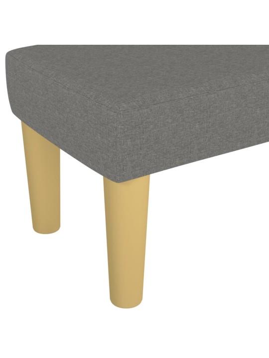 Lavice tmavě šedá 100x30x30 cm textil