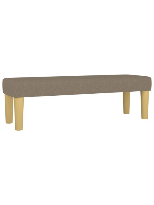 Lavice taupe 100x30x30 cm textil