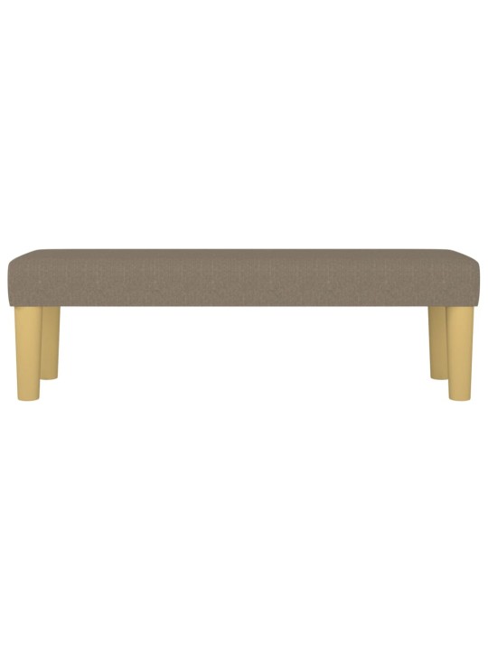 Lavice taupe 100x30x30 cm textil
