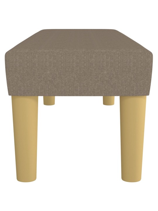 Lavice taupe 100x30x30 cm textil