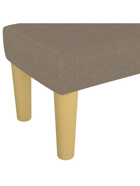 Lavice taupe 100x30x30 cm textil