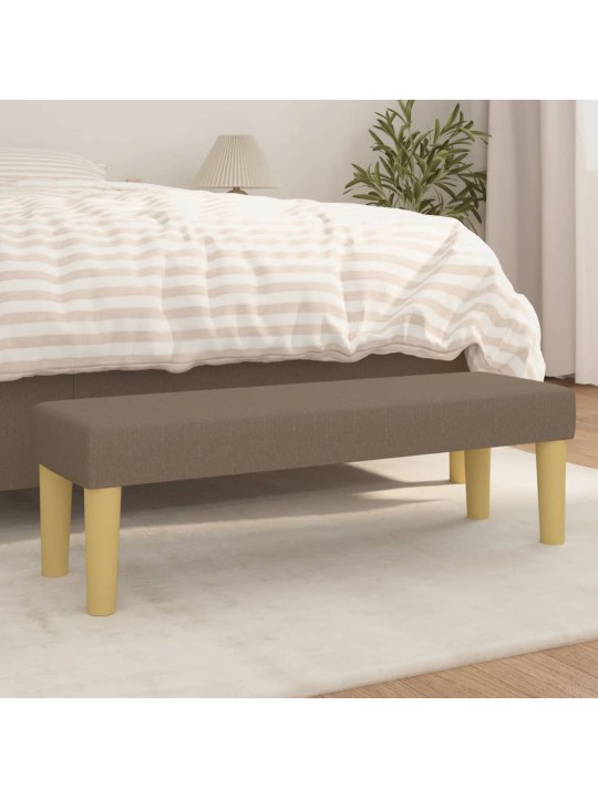 Lavice taupe 100x30x30 cm textil