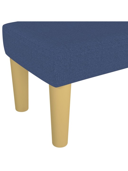 Lavice modrá 100x30x30 cm textil