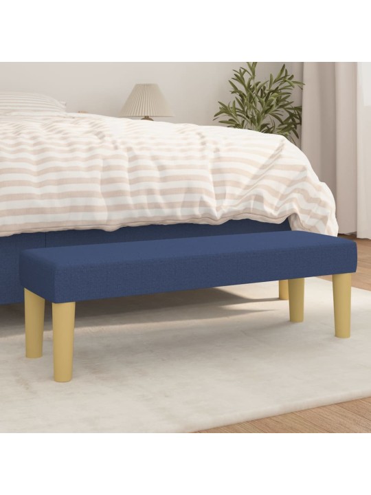Lavice modrá 100x30x30 cm textil