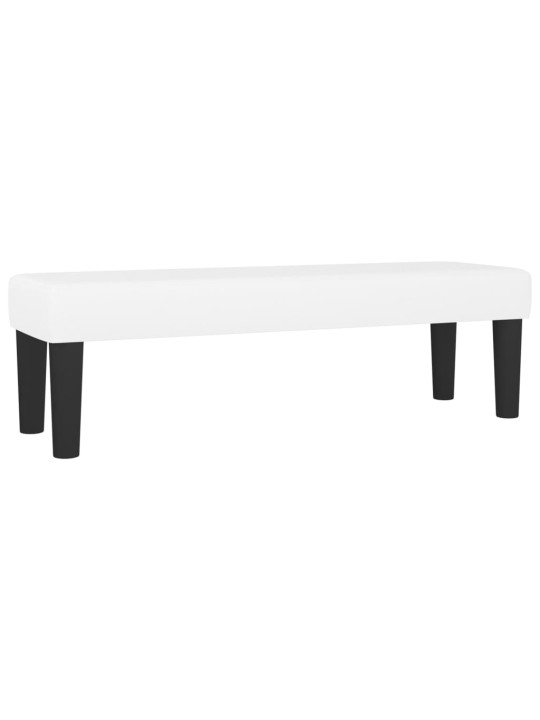 Lavice bílá 100x30x30 cm umělá kůže